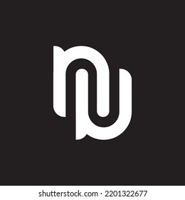 Vector Stock Nu N U Letter Logo Design , letter un logo design vector image