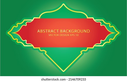 Vector stock Red Green abstract Background Template design