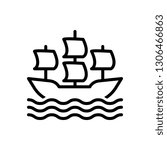 Vector stock for sailing ship
