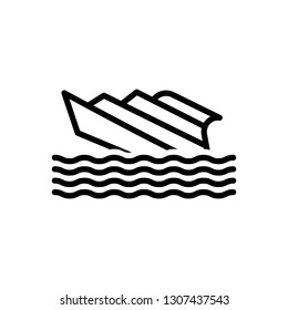 Vector stock for shipwreck