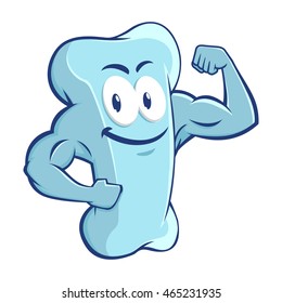 Vector stock of a strong muscular bone character design