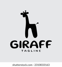 Vector Stok Abstract Giraffe Logo Design Template