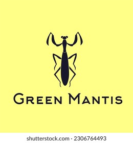 Vector stok green mantis logo, ikon mantis vector, green mantis logo vector, ikon green mantis logo. 