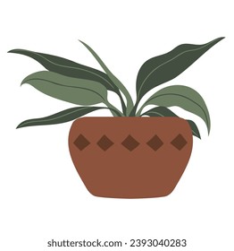 Vector stok home potted plants house plants plant pots