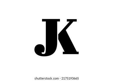 Vector Stok Logo Jk Monogram Stock Vector (Royalty Free) 2175193665 ...