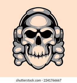 VECTOR STOK MASCOT GAMER LOGO