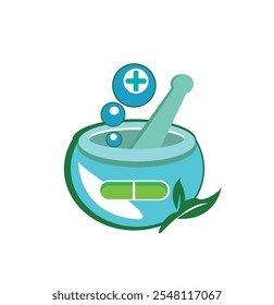 Vector Stok Medical Pharmacy Logo Design Healthcare Concept