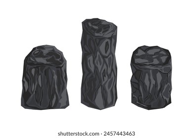 vector stone assets in one set