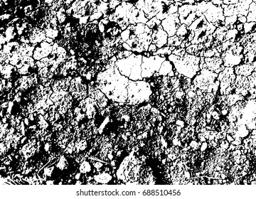 Vector stones background. Black and white texture. Vector illustration.