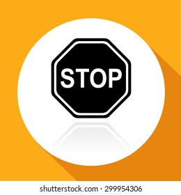 Vector Stop Sign Icon