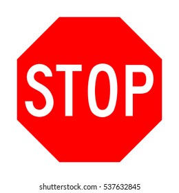 Vector Stop Sign Icon