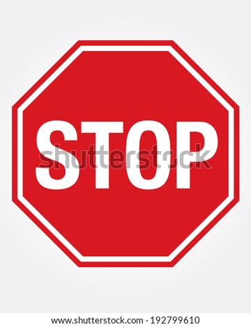 Vector Stop Sign Icon