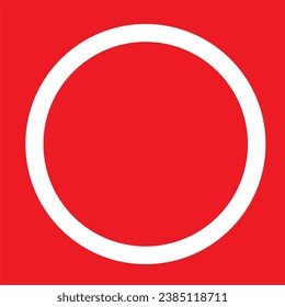vector stop sign icon. No sign, isolated red warning, vector, eps 10