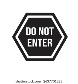 vector stop sign icon. No sign, red warning isolated