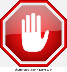 vector stop signal sign