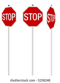 vector stop traffic sign