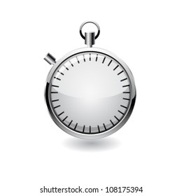 Vector stop watch, realistic illustration.