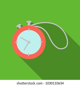Vector Stopwatch. Classic stopwatch Vector EPS 10. Glass reflections, ground shadow and refection.