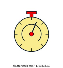 Vektorpflegelsymbol für Stoppuhr