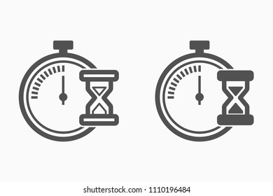 Vector stopwatch icon.
