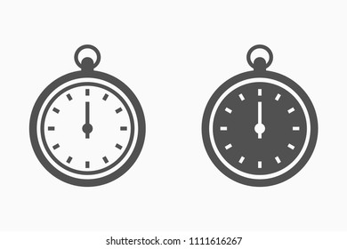 Vector stopwatch icon. Stop watch, timer, chronometer, ets.