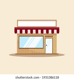 vector store icon design. simple modern vintage
