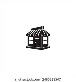 Symbol für Vektorgrafik Store. Modernes Ladenschild mit einfachem Design.