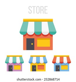 Vector store icons.