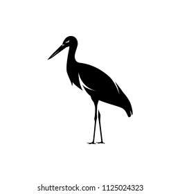 Vector Stork Silhouette
