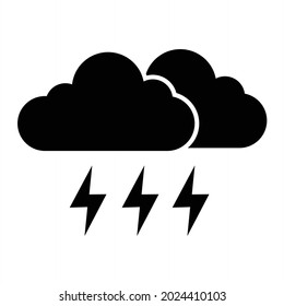  Vector Storm Glyph Icon Design
