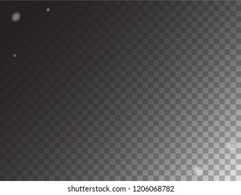 Vector Storm Trail Winter Snowfall Transparent Background. Realistic Snow Confetti Falling Down, Isolated Snowflake Scatter. Christmas New Year Hipster Gray Scale Realistic Winter Snowfall Border