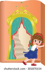 Vector storybook for children