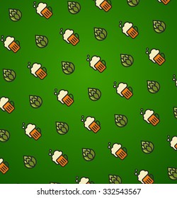 vector St.Patrick's Day background icon set