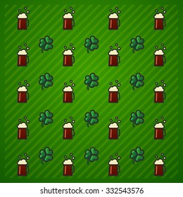 vector St.Patrick's Day background icon set