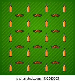 vector St.Patrick's Day background icon set