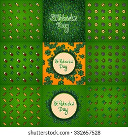 vector St.Patrick's Day background set