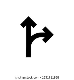 icono recto o a la derecha del vector. Eps. 10.