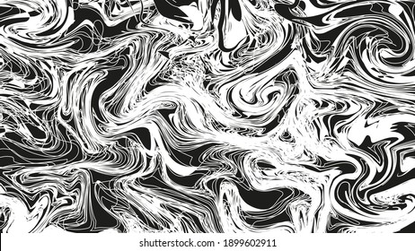 Vector strange liquid monochrome background