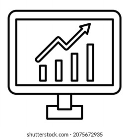 Vector Strategy Outline Icon Design
