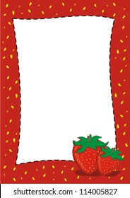 Vector Strawberries frame