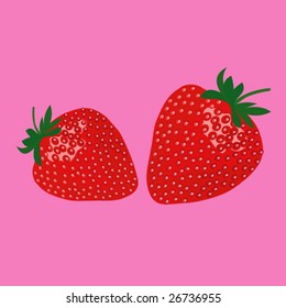 vector strawberry