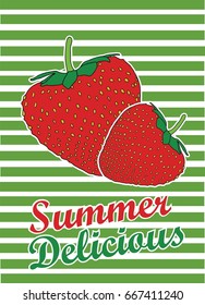 vector strawberry background wallpaper illustration hand draw 