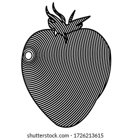 fresa vectorial en blanco y negro