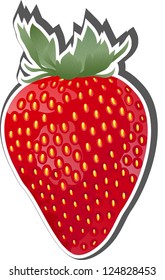 Vector Strawberry Fruit Icon.