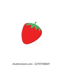 vector strawberry illustration . cute strawberry fruit
