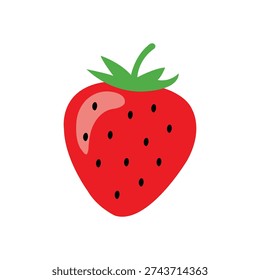 vector strawberry on white background