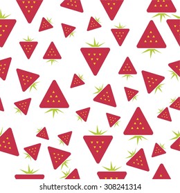 Vector strawberry pattern