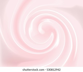 Vector strawberry, Rose Swirl Cream Texture Background 