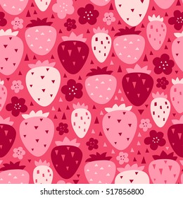 Vector Strawberry Seamless Pattern