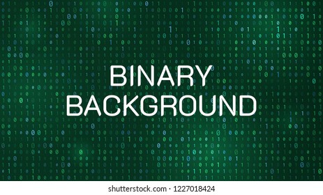 Vector streaming binary code background.